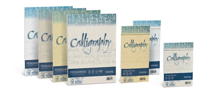 Papier Favini Calligraphy 50 Feuilles A4 190g Perle - Papier Parchemin Pour Calligraphie