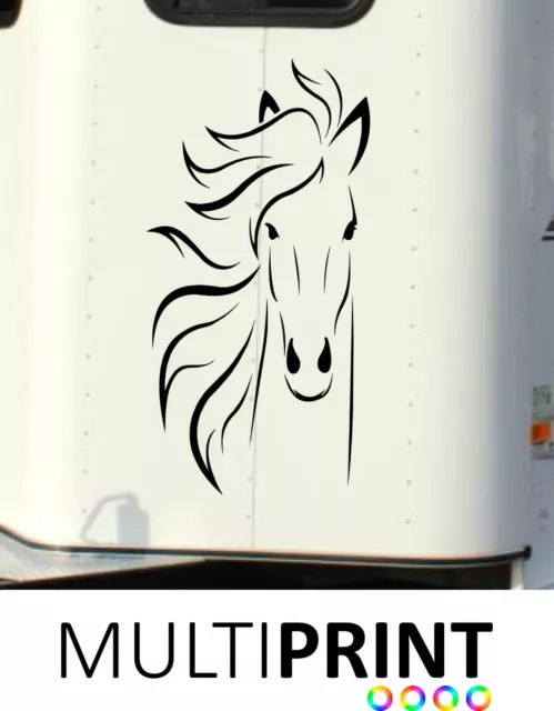 Horse Box Graphics Stickers Line Art Decals Self Adhesive Vinyl Decals Hor7