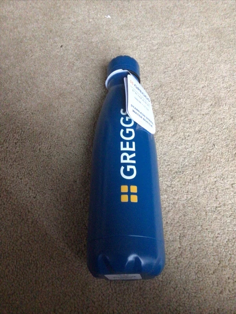 Greggs X Primark Bottiglia d'acqua in acciaio inox nuova