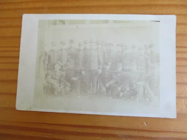 Carte Postale Cpa Photographie Groupe De Soldats