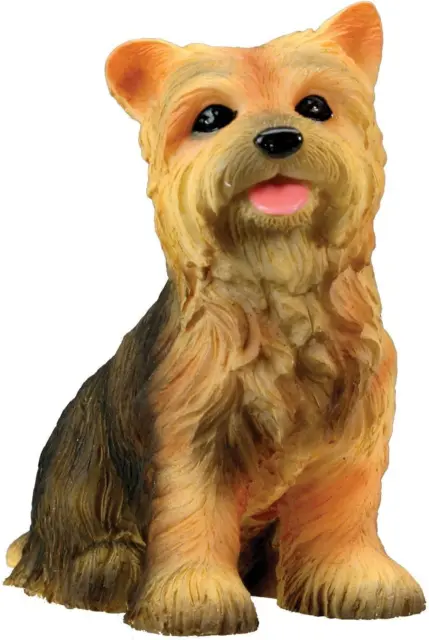 Yorkshire Terrier Puppy / Dog - Yorkie Statue Figurine Sculpture Model