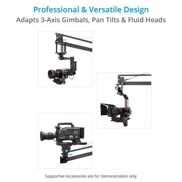 Proaim 14ft Camera Crane Jib with Stand for Gimbals, Pan-Tilt & Fluid Head 2