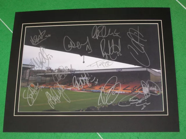 Port Vale FC Mounted Stadium Photo Signed x 14 2014/15 1st Team Squad