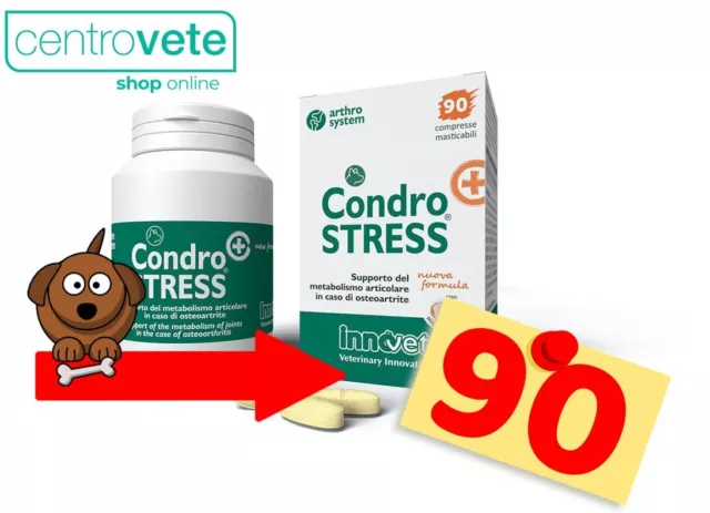 CONDROSTRESS + 90 Cpr → Contro Intenso stress articolare dei CANI - INTEGRATORE