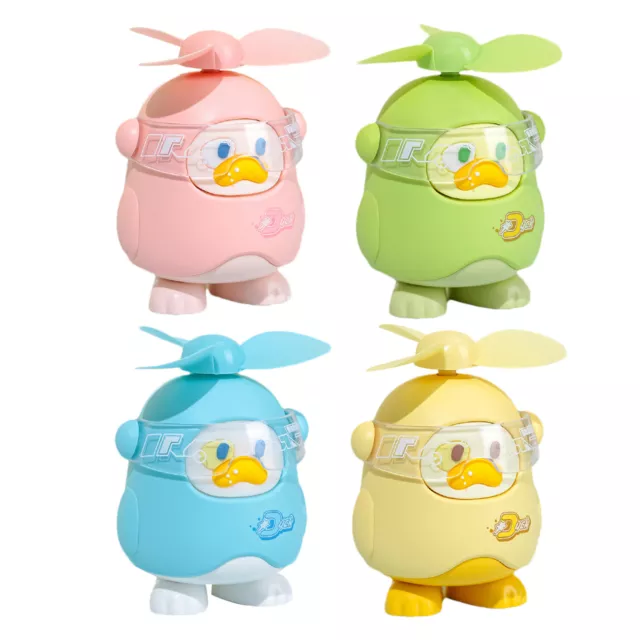 Cute Duck Portable Fan Mini Handheld Small Fan With Lanyard USB Rechargeable