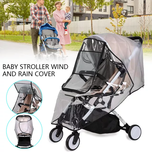 Weather Shield Universal Rain Cover for Pushchair Stroller Baby Buggy Pram AU