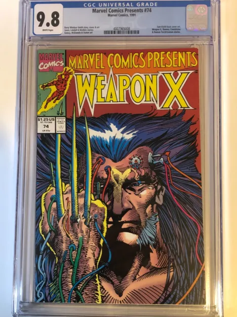 Marvel Comics Presents #74 🔥 CGC 9.8 🔥 Wolverine Weapon X Origin 1991 WP BWS
