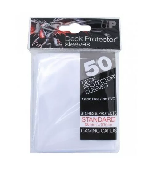 Ultra Pro 50 pochettes Deck Protector Sleeves Transparent clear standard 826673