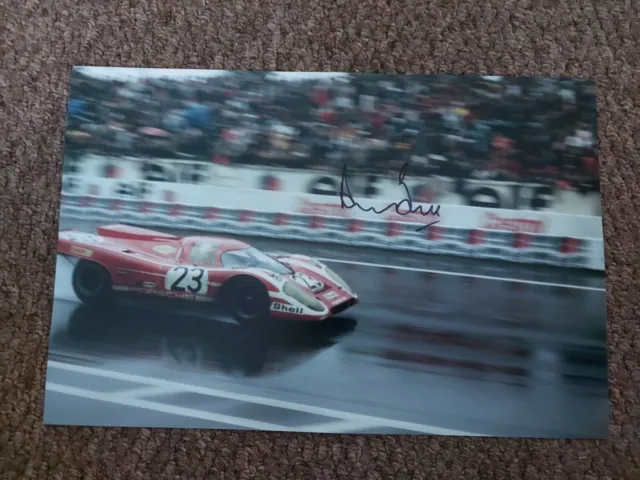 Derek Bell Signed 12x8 Le Mans Photo, Goodwood *COA*