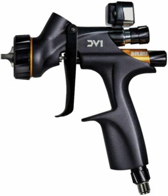 Devilbiss 704521 DV1 Clearcoat Gun Set w/ Digital Gauge C1 + C2 Caps Repl 704520