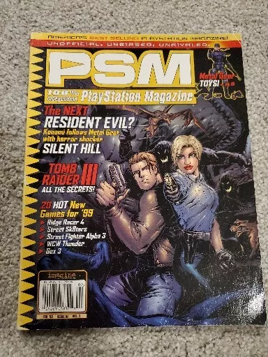 Revista Silent Hill PSM Playstation Volumen 3 Número 18 Febrero 1999 Metal Gear