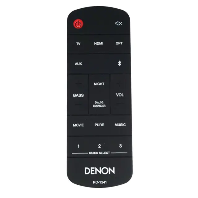 *NEW* Genuine Denon RC-1241 / RC1241 Sound Bar Remote Control