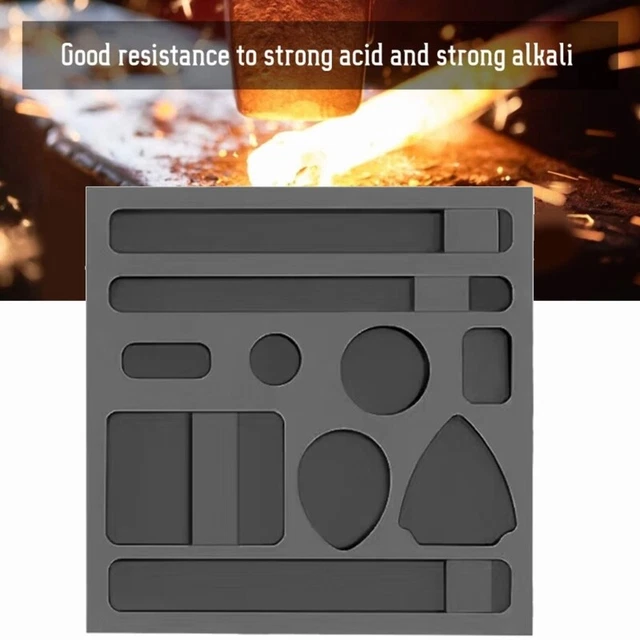 Graphite Crucible Square Round Graphite Casting Ingot Bar Mold for Gold Silver
