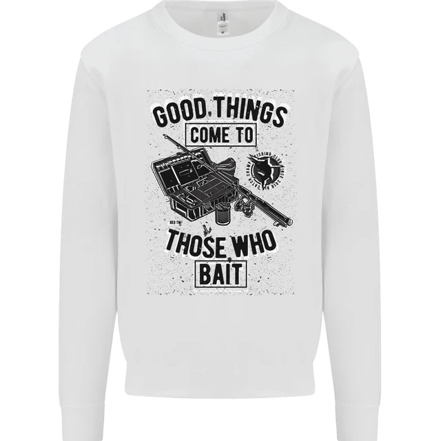 Those Who Bait Fishing Fisherman Funny Kids Sweatshirt Jumper