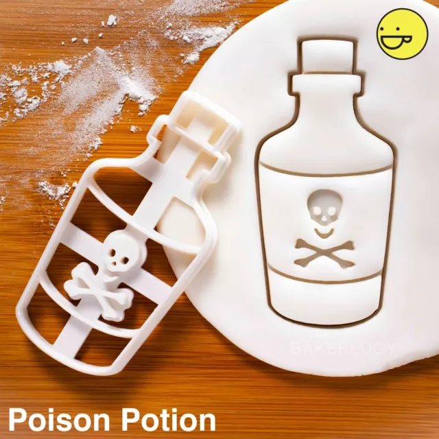 Poison Potion cookie cutter |toxic romeo juliet halloween spell witch witchcraft