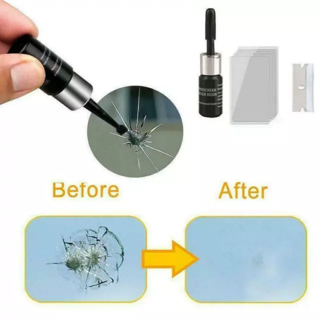 Automotive Glass Nano Repair Fluid Kit Windshield Repair Chip Crack Fix Tool