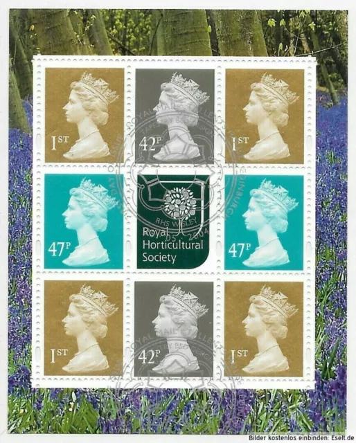 GB 2004 DX33 "Glory of Garden" Prestige Booklet Pane (1),1668p. Used/FDI [2]