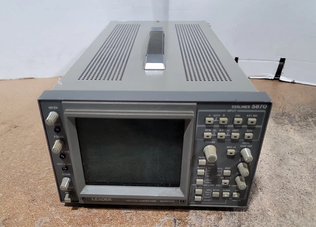 Untested Leader Vector Waveform Monitor 525Lines Model 5870  Digital SCH