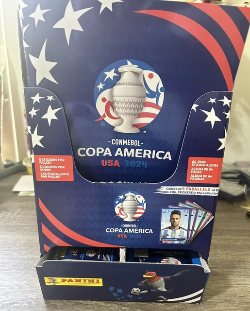 PANINI COPA AMERICA 2024 HARD COVER Album and 2 Sticker Boxes (100
