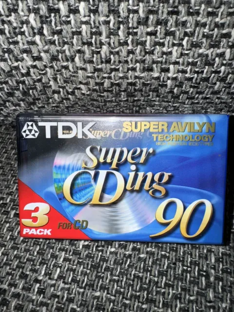 3er-Pack TDK Super CDing 90 MC Kassette Tape NEU / OVP