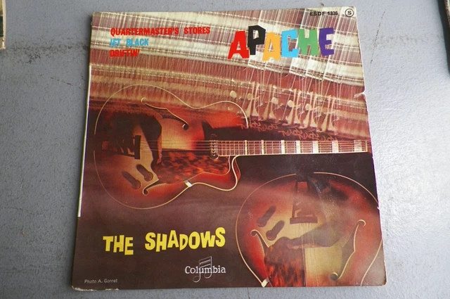 The SHADOWS - Apache + 3 - EP 45T (7") vinyle 1960 Columbia ESDF 1336