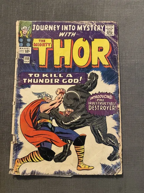 Journey Into Mystery #118/Marvel Comic Book/1st Destroyer Low Grade