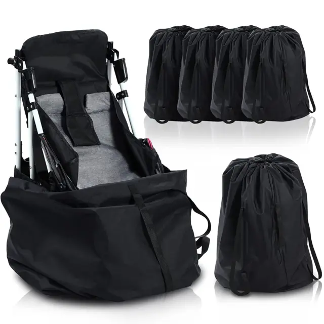 4 Pcs Stroller Bag for Airplane Stroller Travel Bag for Airplane Car Seat Travel