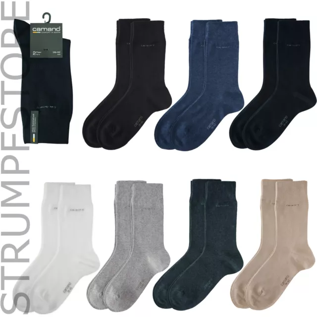 4 PAAR CAMANO 97% Bio Baumwolle Socken, Herrensocken ohne Gummi EUR 17,90 -  PicClick DE