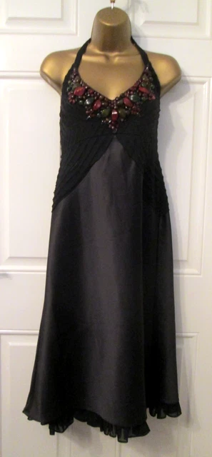 KAREN MILLEN BLACK Silk Dress Uk 10 Lined Pit to Pit 16 Length 29 New No  Tags 12.94 - PicClick UK