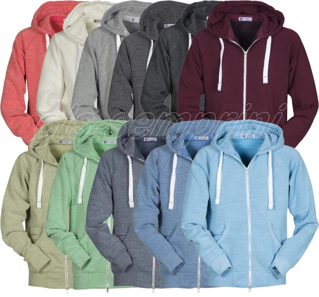 Felpa Con Cappuccio Zip Lunga Payper Urban Maglia Felpata In Cotone Uomo