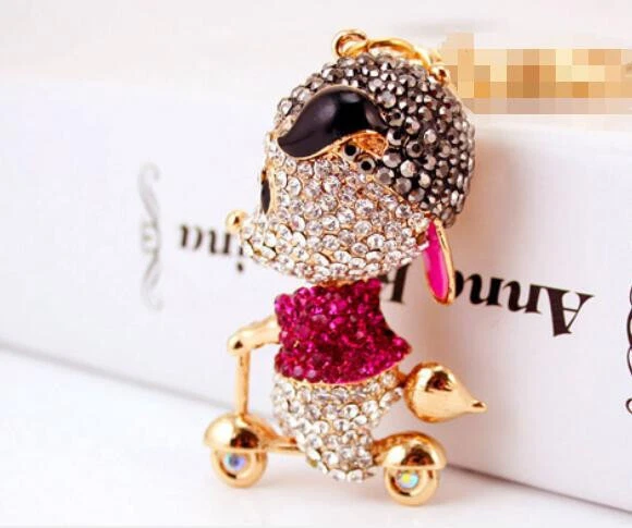 Fashion Betsey Johnson Pendant Jewelry Rhinestone skateboard  mouse Necklace