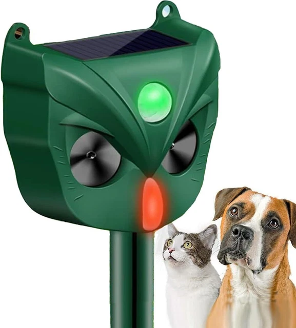 Ultrasonic Cat Deterrent, Outdoor 5 Modes Solar Powered Deterrent Device...