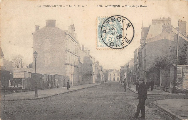 CPA 61 ALENCON RUE DE LA GARE (Not Current Shot