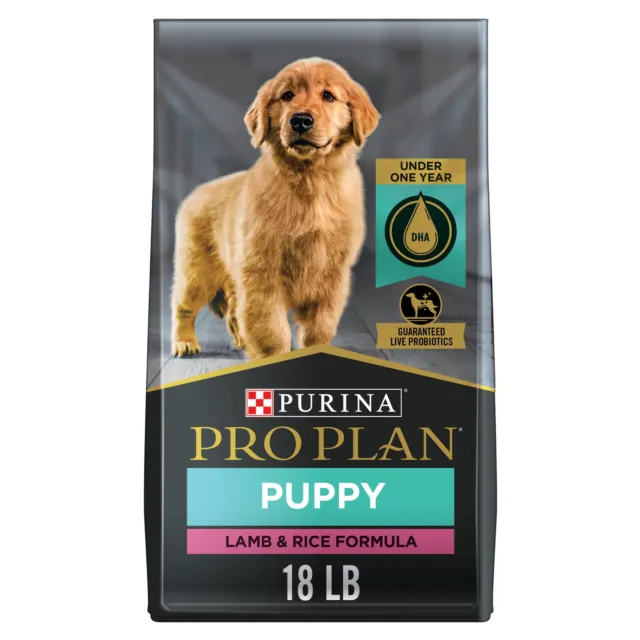 Purina Pro Plan High Protein Lamb & Rice for Puppies, 18 lb Bag