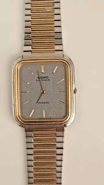 MONTRE HOMME VINTAGE Seiko Lassale Or Two Ton 9300 5109 EUR 121