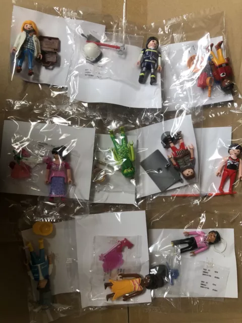 10x Playmobil Figures - New, Sealed Bags  Doctor, Fairy, Zookeeper, Firefighter