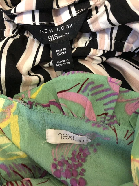 Girls age 11-12 years clothes bundle summer Next River island new look dress top 3