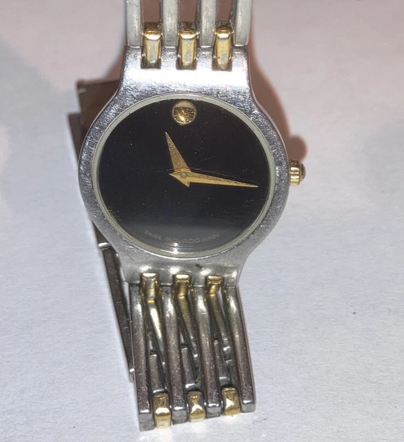 Orologio da donna Movado Museum Esperpa 2 toni cassa al quarzo maglie extra funzionanti