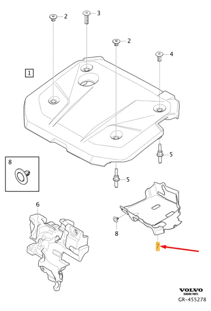 VOLVO XC60 MK2 Engine Oil Sump Sound Insulation 32335620 NEW GENUINE £ ...