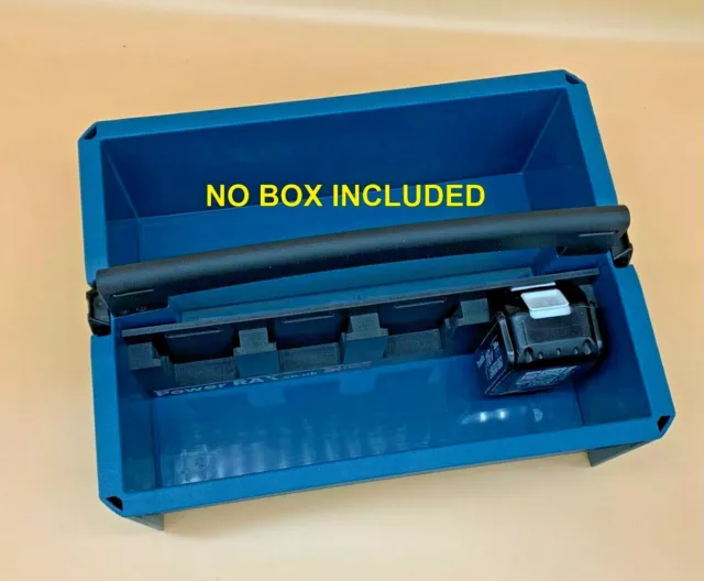 Power Rax Battery holder for Makita 18v LXT to fit MakPac open top Tote Box