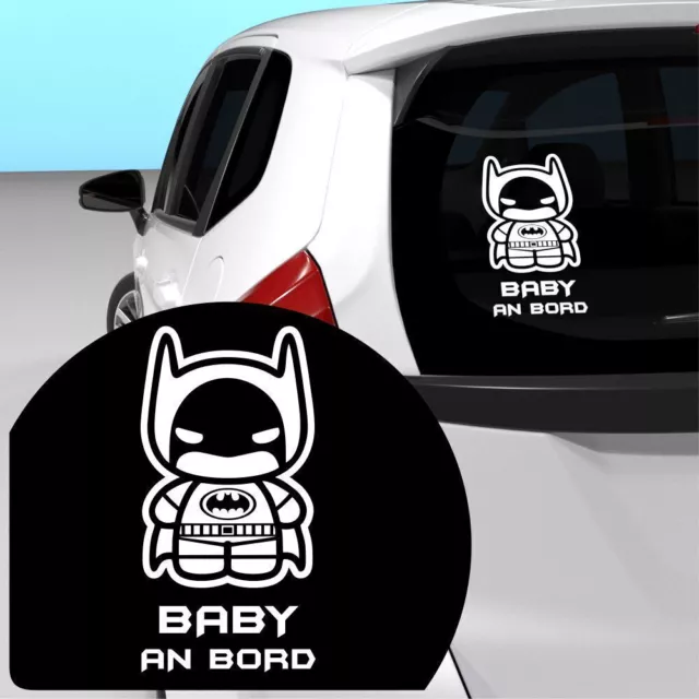 BABY AN BORD Auto Aufkleber Baby on board Car Sticker Weiß 20x10 cm  N290821BaBb EUR 6,40 - PicClick DE