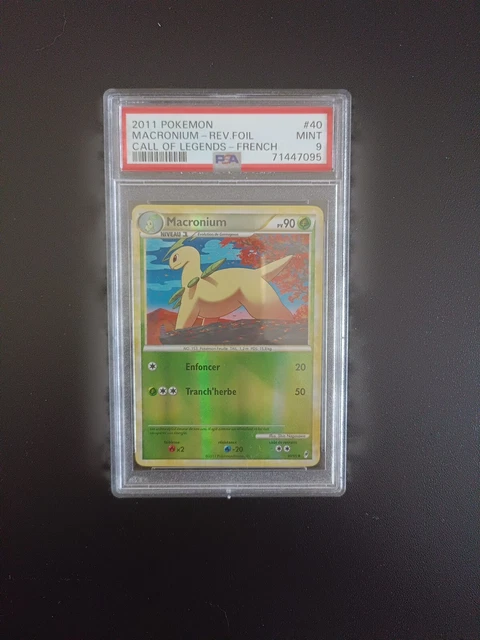 Carte Pokémon UNCO Macronium 40/95 reverse  ADL Appel des Légendes FR PSA 9