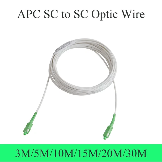 SC TO SC APC Fiber Optic Cable Single-Mode Simplex Patch Cord 1-Core 3 ...