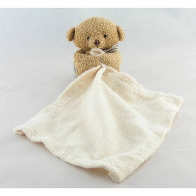 Doudou plat Ours beige marron mouchoir Doudou et Compagnie OT DE 3 - 7007