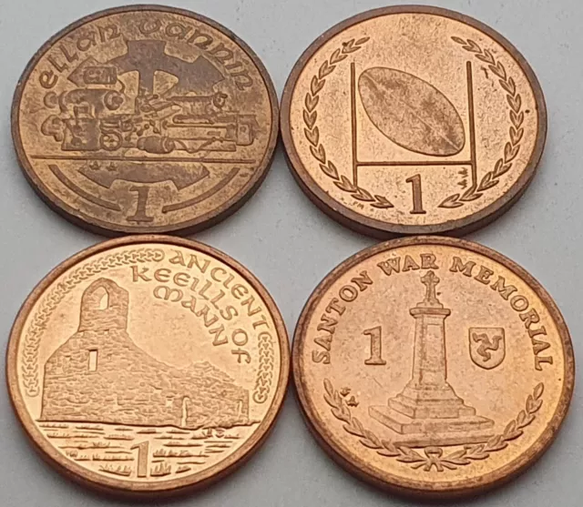 Isle of Man 1p coin set - Circulated