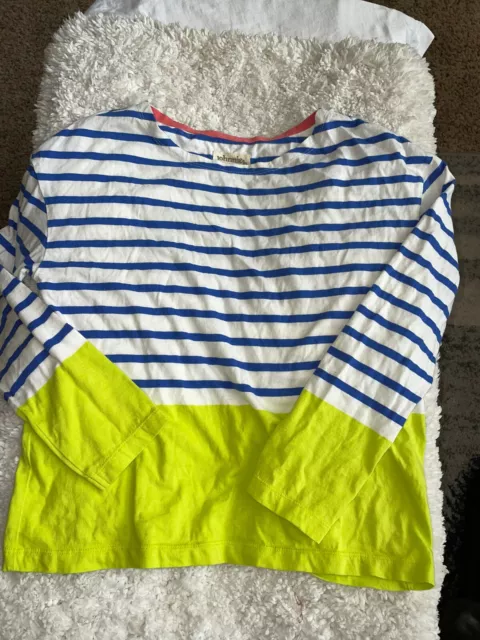 Johnnie B By Boden girls sz. 13/14 striped tee. Cute, fun