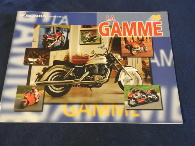 catalogue moto gamme honda 1998