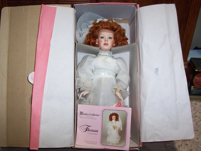Paradise Galleries Theresa Bride Doll 14" Porcelain Doll Treasury Collection BOX