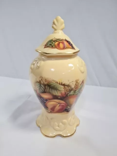 Aynsley Orchard Gold  large lidded jar