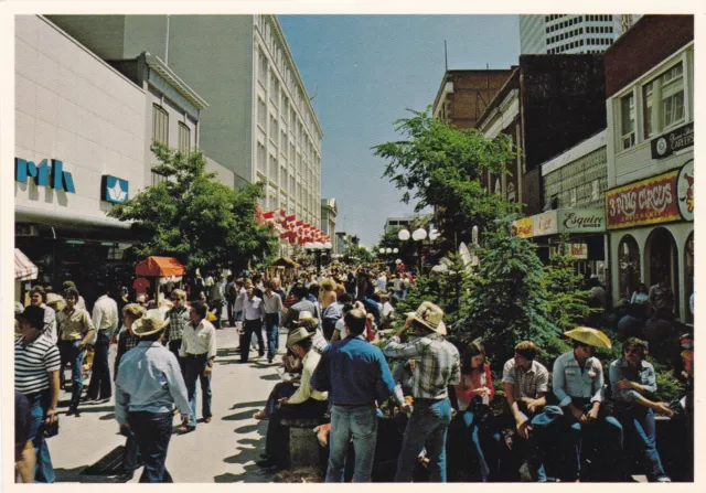 Eighth Avenue Mall Calgary Alberta Canada Postcard 1980's